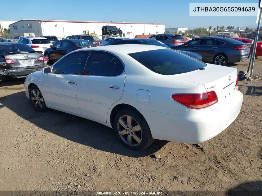 2005 Lexus Es 330 VIN: JTHBA30G655094639 Lot: 40303276