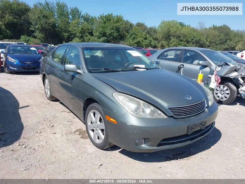 2005 Lexus Es 330 VIN: JTHBA30G355073988 Lot: 40310019