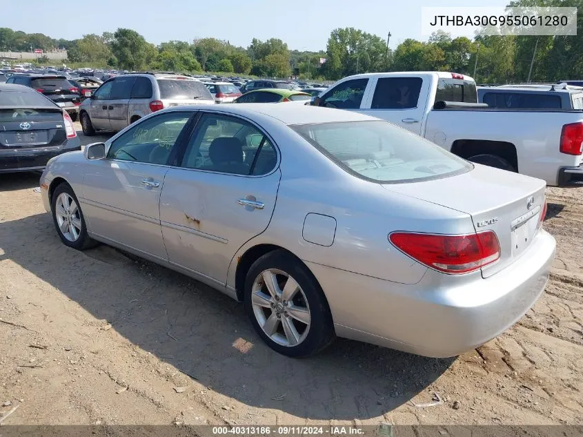 2005 Lexus Es 330 VIN: JTHBA30G955061280 Lot: 40313186