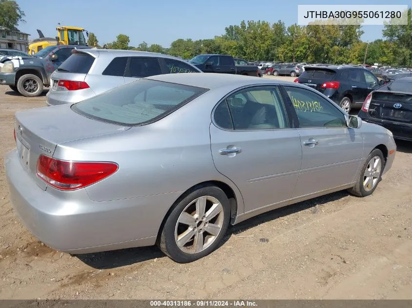 2005 Lexus Es 330 VIN: JTHBA30G955061280 Lot: 40313186