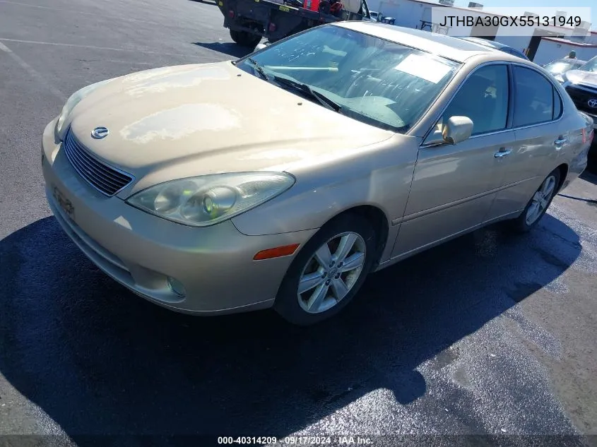 2005 Lexus Es 330 VIN: JTHBA30GX55131949 Lot: 40314209