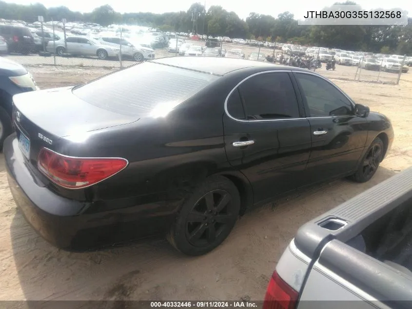 2005 Lexus Es 330 VIN: JTHBA30G355132568 Lot: 40332446