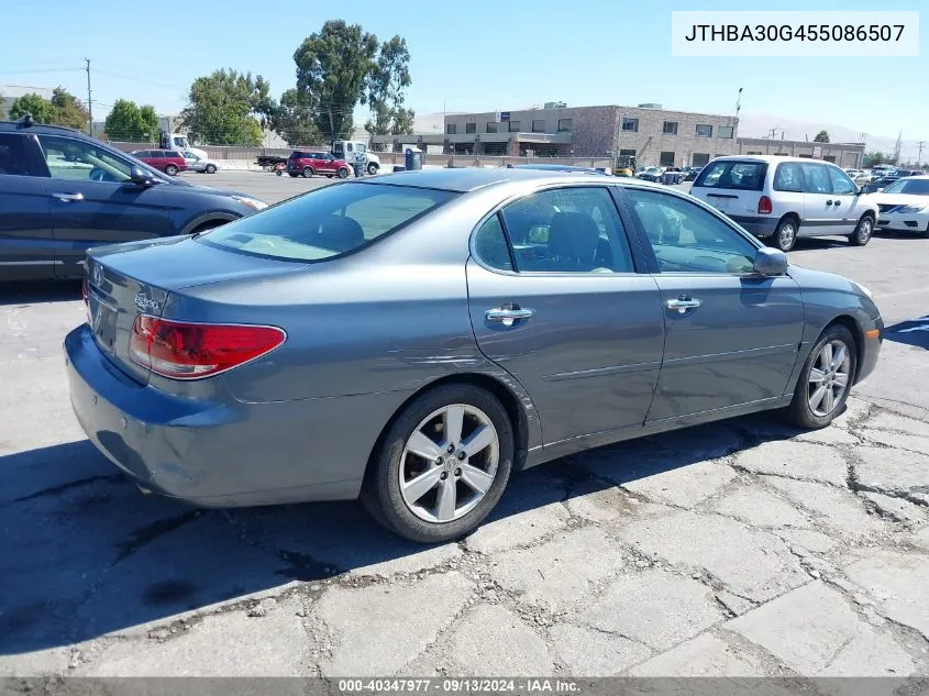 2005 Lexus Es 330 VIN: JTHBA30G455086507 Lot: 40347977