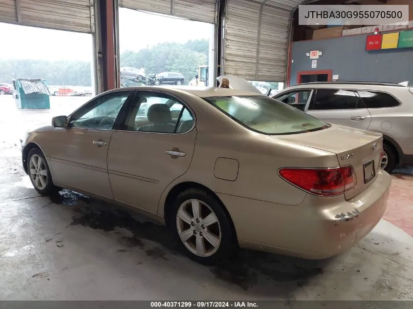 2005 Lexus Es 330 VIN: JTHBA30G955070500 Lot: 40371299