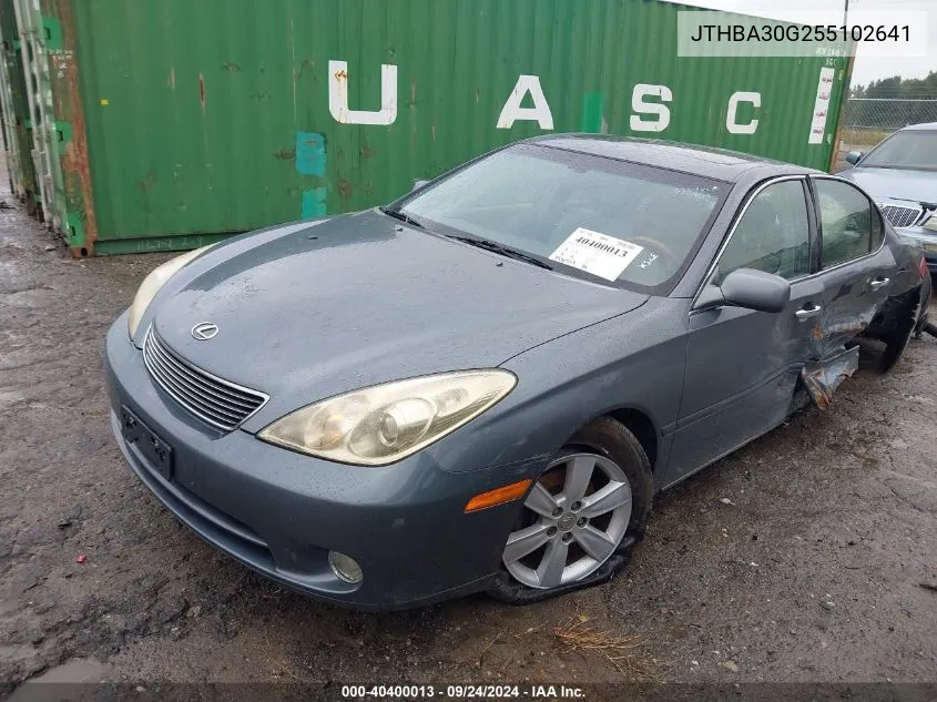 2005 Lexus Es 330 VIN: JTHBA30G255102641 Lot: 40400013