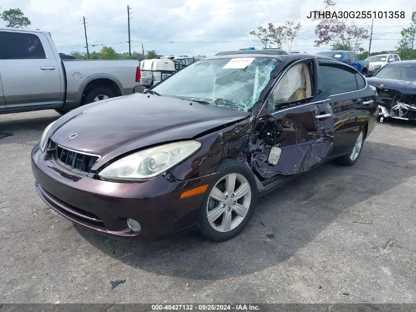 2005 Lexus Es 330 VIN: JTHBA30G255101358 Lot: 40427132