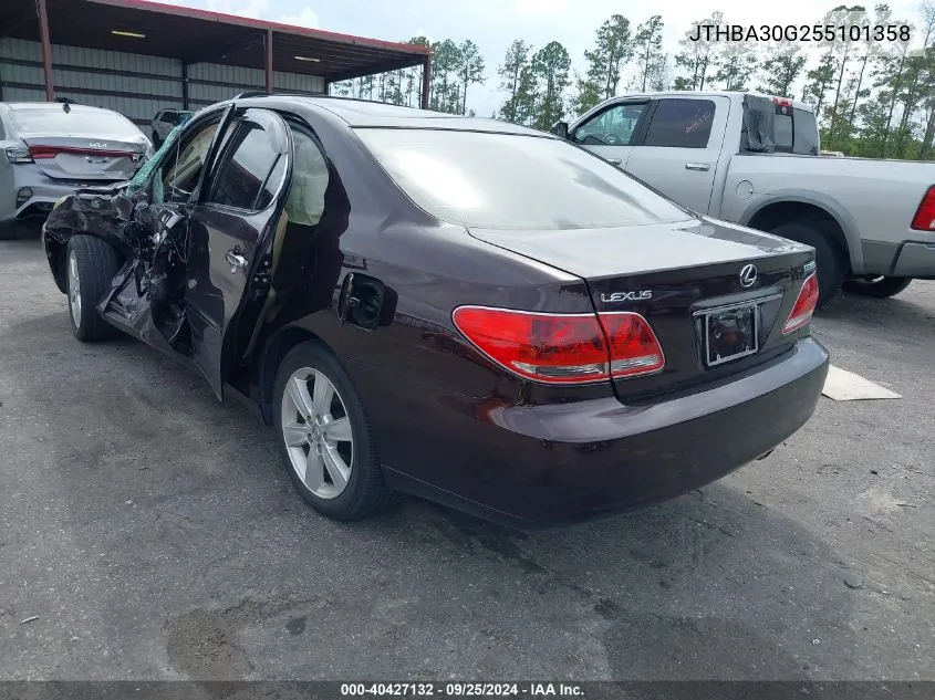 2005 Lexus Es 330 VIN: JTHBA30G255101358 Lot: 40427132