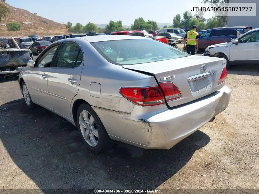 2005 Lexus Es 330 VIN: JTHBA30G455071277 Lot: 40434786