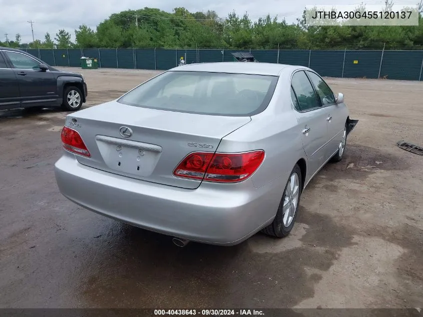 JTHBA30G455120137 2005 Lexus Es 330