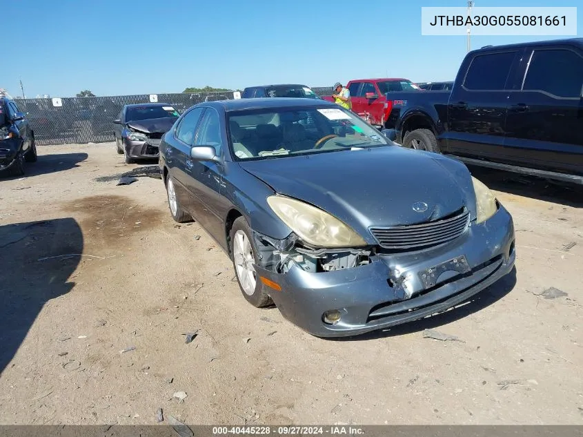 2005 Lexus Es 330 VIN: JTHBA30G055081661 Lot: 40445228