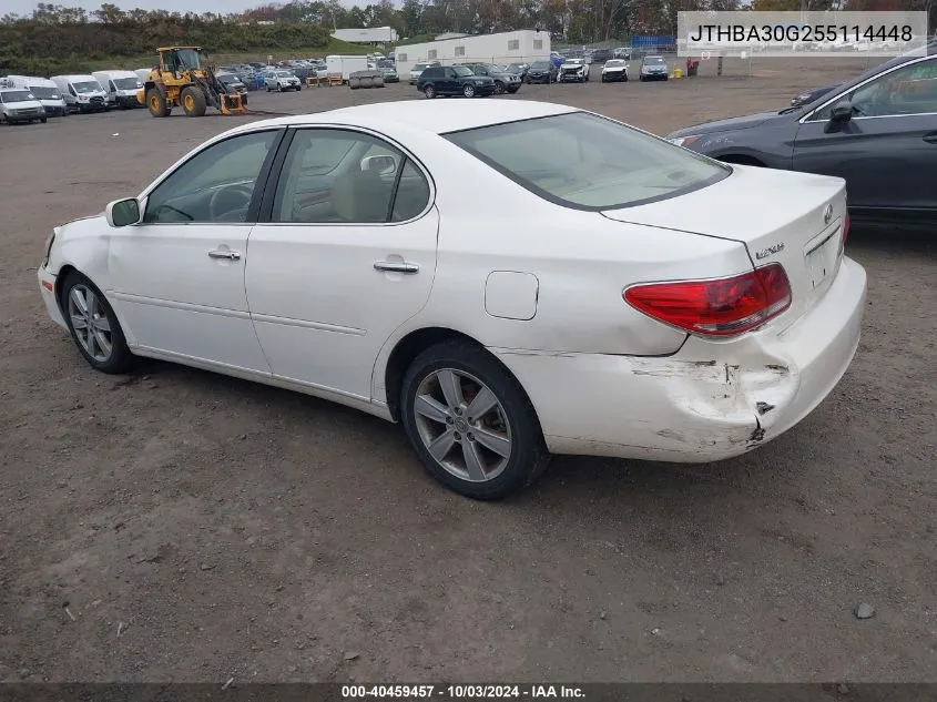 2005 Lexus Es 330 VIN: JTHBA30G255114448 Lot: 40459457