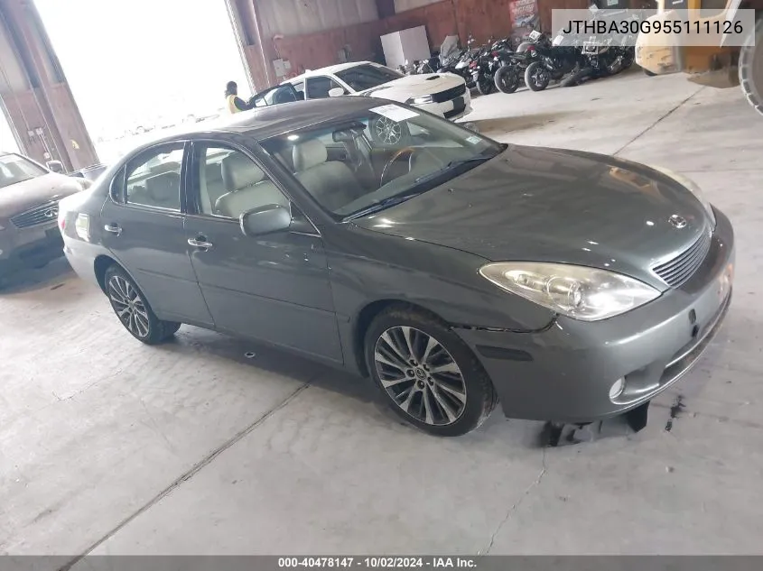 JTHBA30G955111126 2005 Lexus Es 330