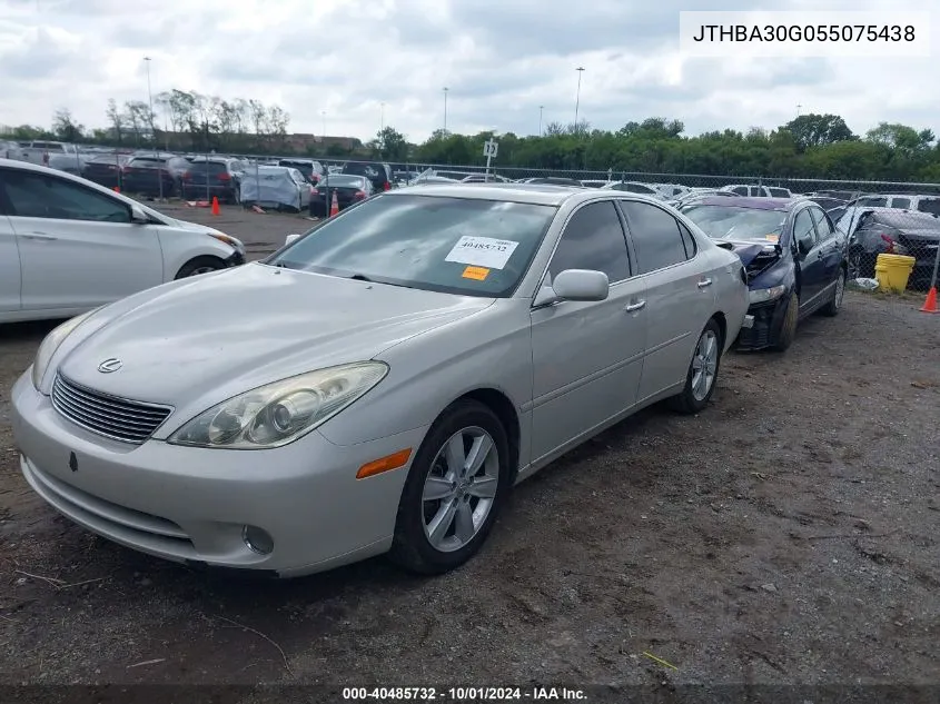 2005 Lexus Es 330 330 VIN: JTHBA30G055075438 Lot: 40485732