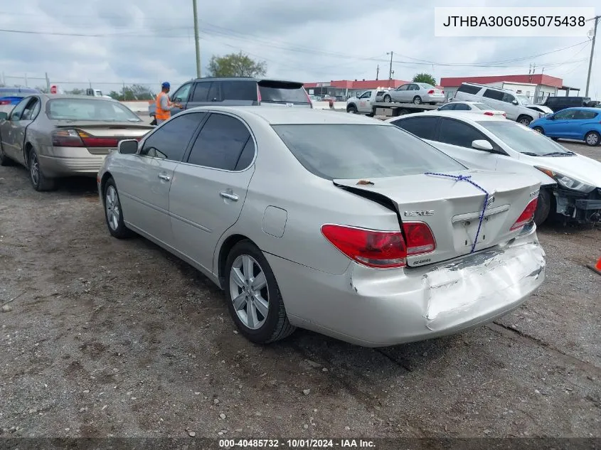 2005 Lexus Es 330 330 VIN: JTHBA30G055075438 Lot: 40485732