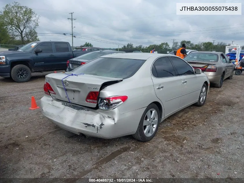 2005 Lexus Es 330 330 VIN: JTHBA30G055075438 Lot: 40485732