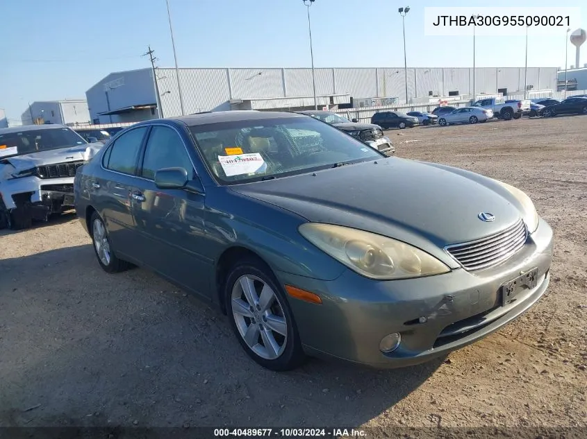 2005 Lexus Es 330 VIN: JTHBA30G955090021 Lot: 40489677