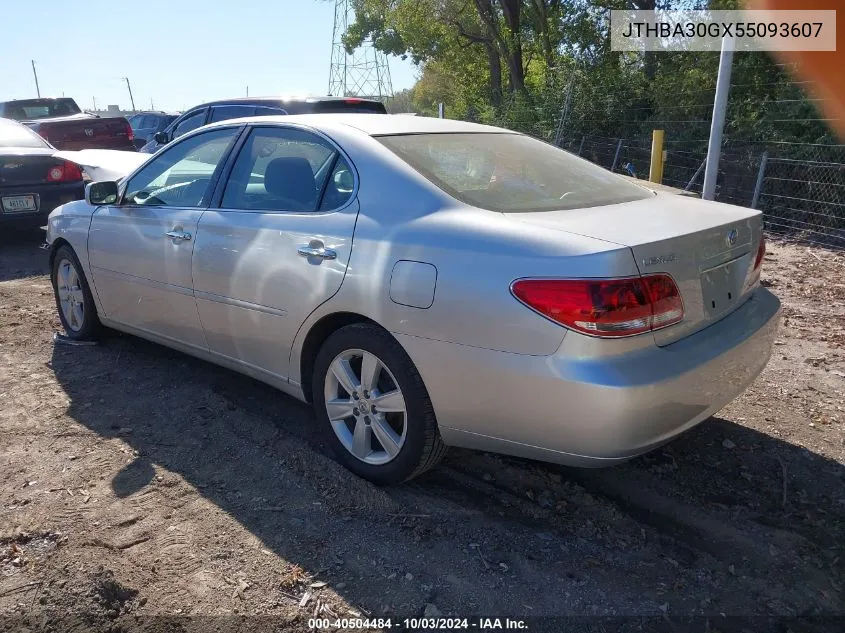 2005 Lexus Es 330 VIN: JTHBA30GX55093607 Lot: 40504484