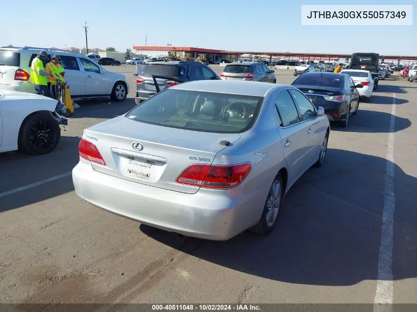 2005 Lexus Es 330 VIN: JTHBA30GX55057349 Lot: 40511048