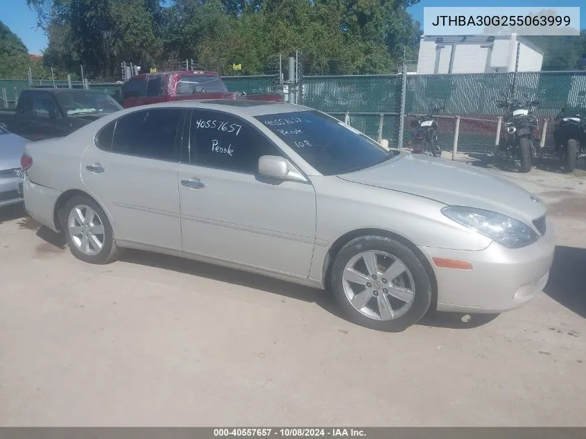 2005 Lexus Es 330 VIN: JTHBA30G255063999 Lot: 40557657