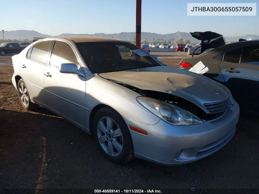 2005 Lexus Es 330 330 VIN: JTHBA30G655057509 Lot: 40559141