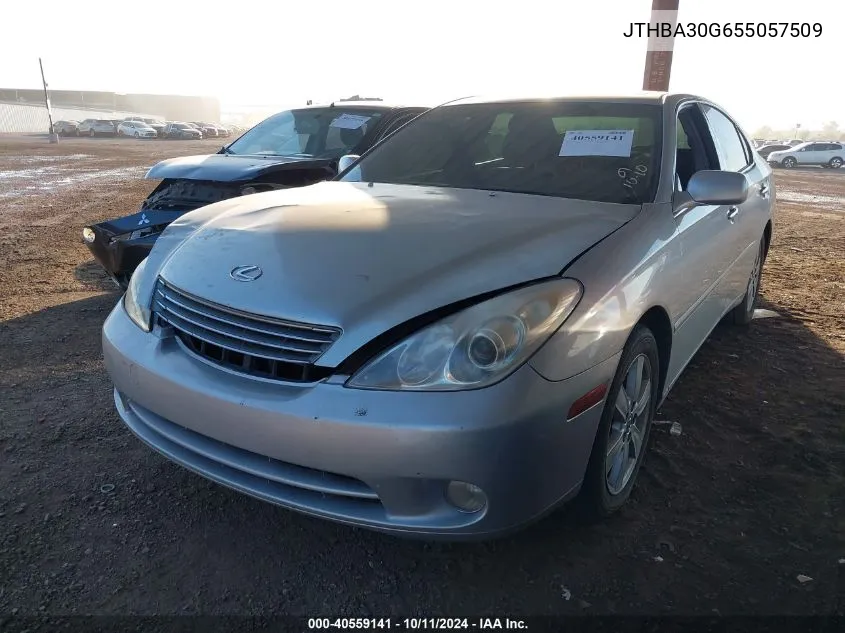 2005 Lexus Es 330 330 VIN: JTHBA30G655057509 Lot: 40559141