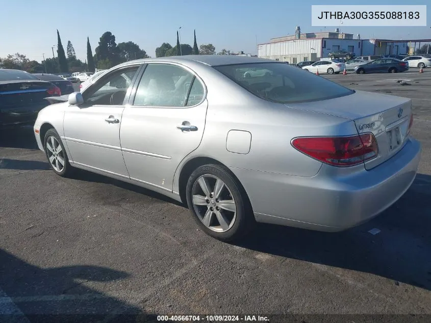 2005 Lexus Es 330 VIN: JTHBA30G355088183 Lot: 40566704