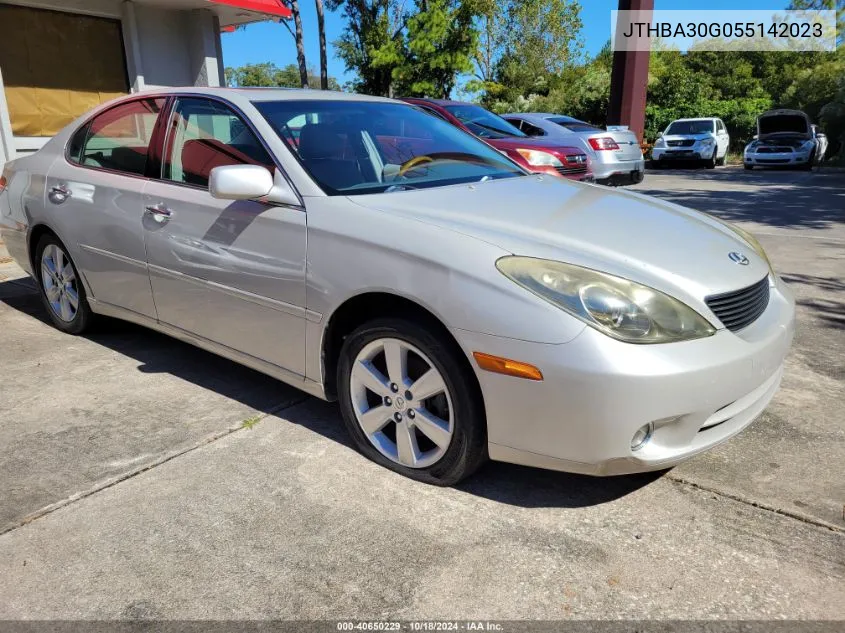 2005 Lexus Es 330 VIN: JTHBA30G055142023 Lot: 40650229