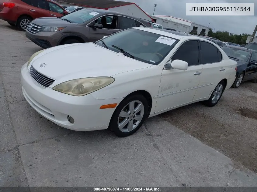 2005 Lexus Es 330 VIN: JTHBA30G955114544 Lot: 40796874