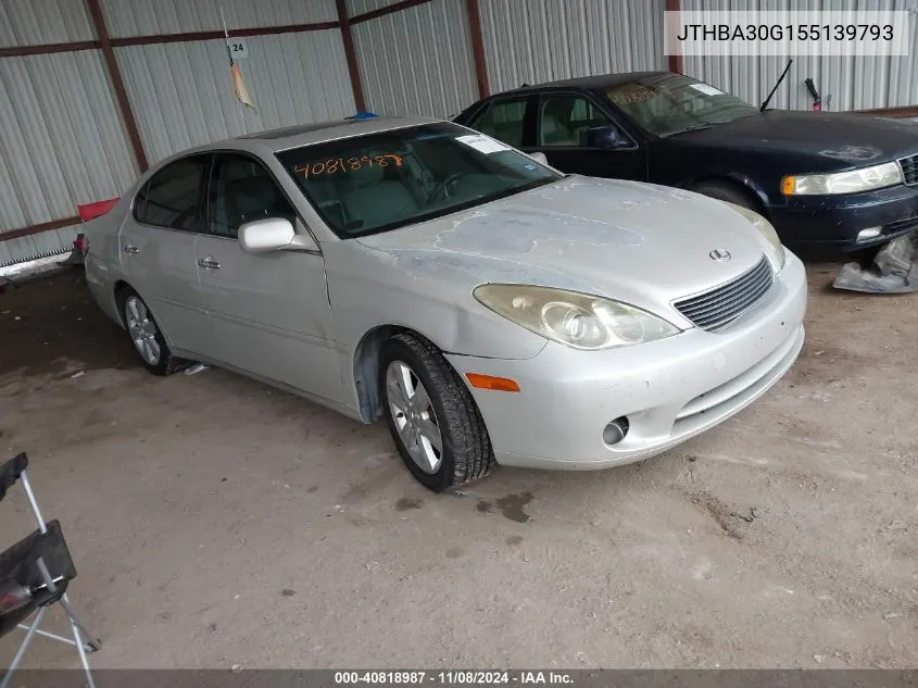 2005 Lexus Es 330 VIN: JTHBA30G155139793 Lot: 40818987