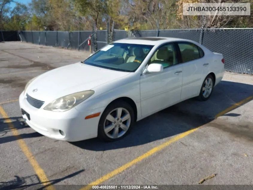 2005 Lexus Es 330 VIN: JTHBA30G455133390 Lot: 40825501