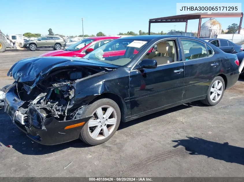 2006 Lexus Es 330 VIN: JTHBA30G065171295 Lot: 40159426