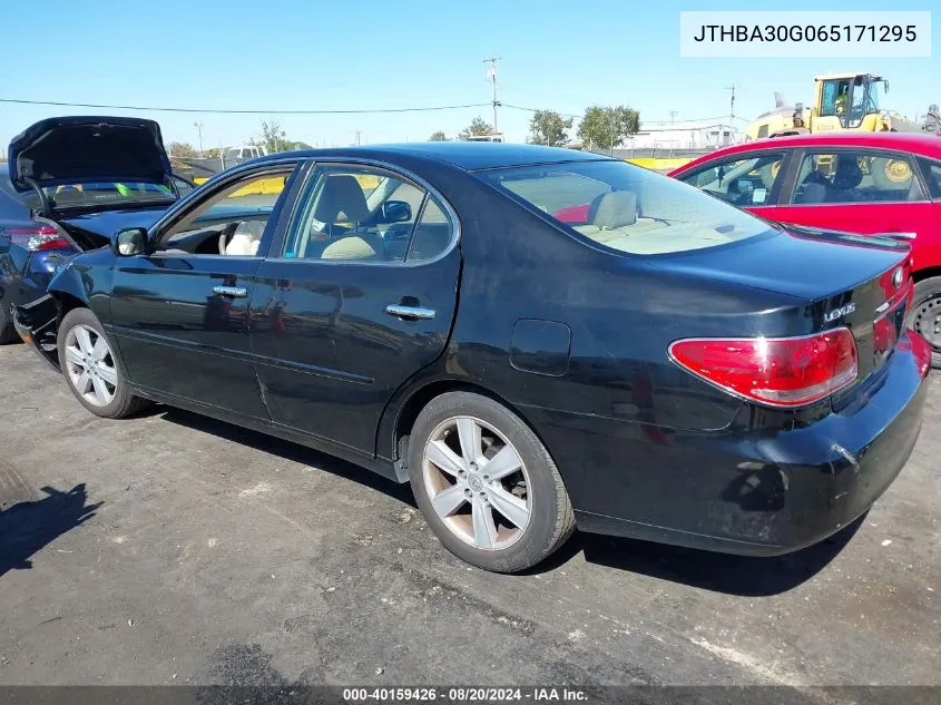 2006 Lexus Es 330 VIN: JTHBA30G065171295 Lot: 40159426