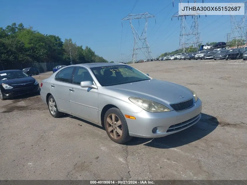 2006 Lexus Es 330 VIN: JTHBA30GX65152687 Lot: 40198614