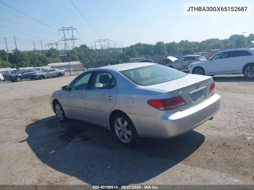 2006 Lexus Es 330 VIN: JTHBA30GX65152687 Lot: 40198614