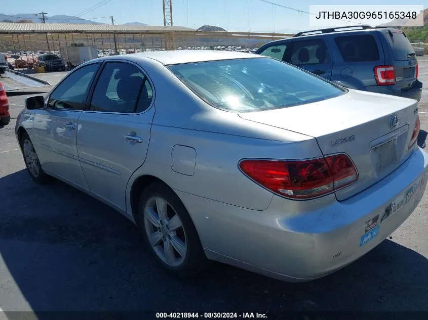 2006 Lexus Es 330 VIN: JTHBA30G965165348 Lot: 40218944