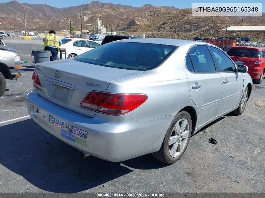 2006 Lexus Es 330 VIN: JTHBA30G965165348 Lot: 40218944