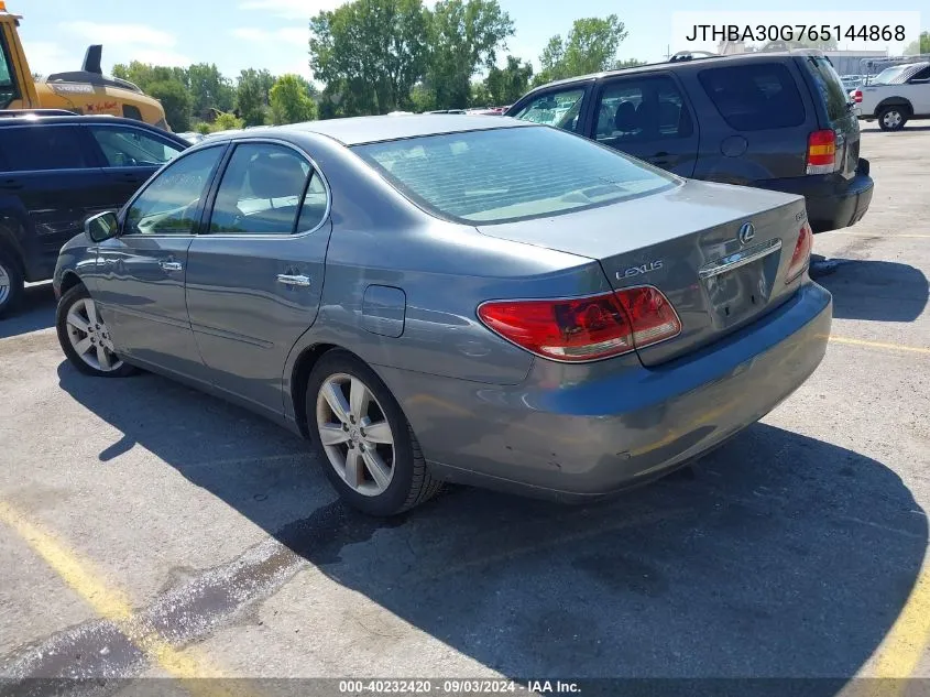 2006 Lexus Es 330 VIN: JTHBA30G765144868 Lot: 40232420