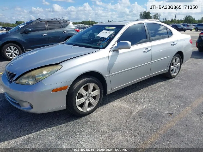 2006 Lexus Es 330 VIN: JTHBA30G365171050 Lot: 40248759