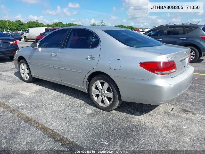 2006 Lexus Es 330 VIN: JTHBA30G365171050 Lot: 40248759