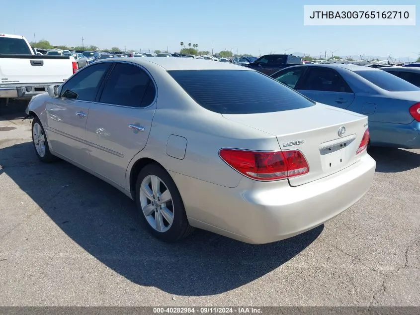 2006 Lexus Es 330 VIN: JTHBA30G765162710 Lot: 40282984