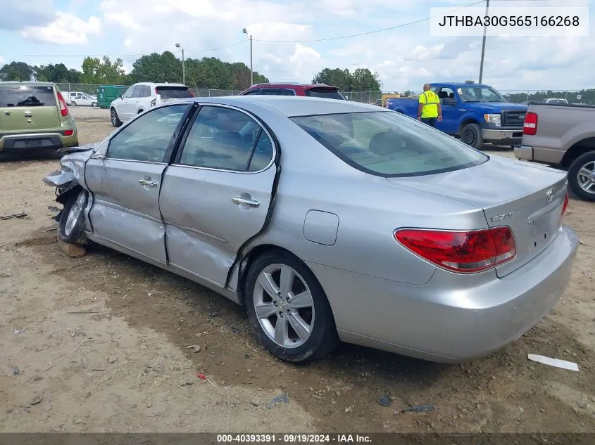 2006 Lexus Es 330 VIN: JTHBA30G565166268 Lot: 40393391