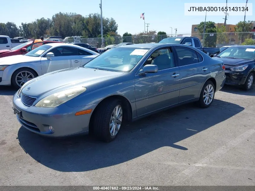 2006 Lexus Es 330 VIN: JTHBA30G165143134 Lot: 40407682