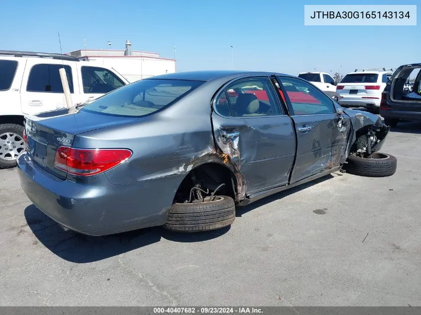 2006 Lexus Es 330 VIN: JTHBA30G165143134 Lot: 40407682