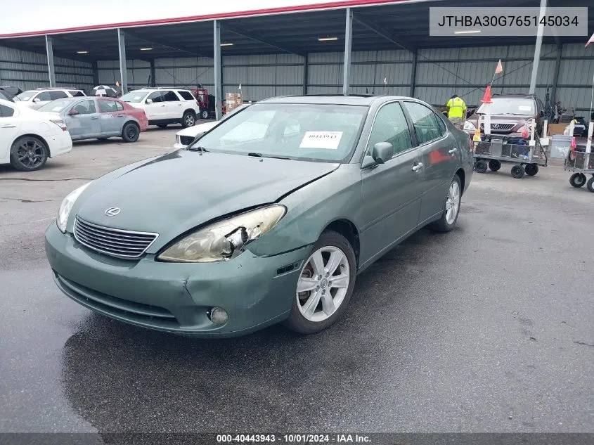 JTHBA30G765145034 2006 Lexus Es 330