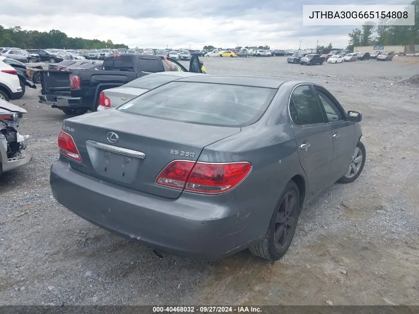 JTHBA30G665154808 2006 Lexus Es 330