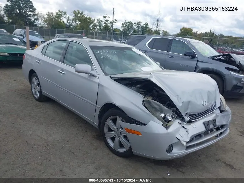 2006 Lexus Es 330 VIN: JTHBA30G365163224 Lot: 40595743