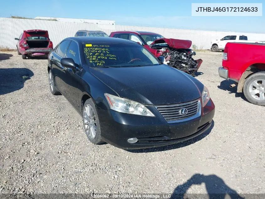 2007 Lexus Es 350 350 VIN: JTHBJ46G172124633 Lot: 12096062