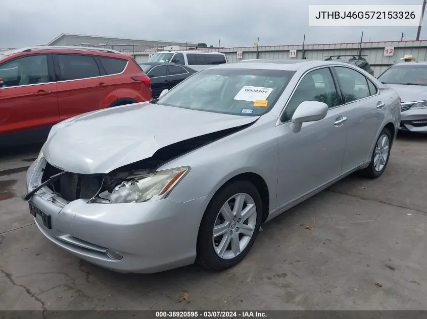 2007 Lexus Es 350 VIN: JTHBJ46G572153326 Lot: 38920595