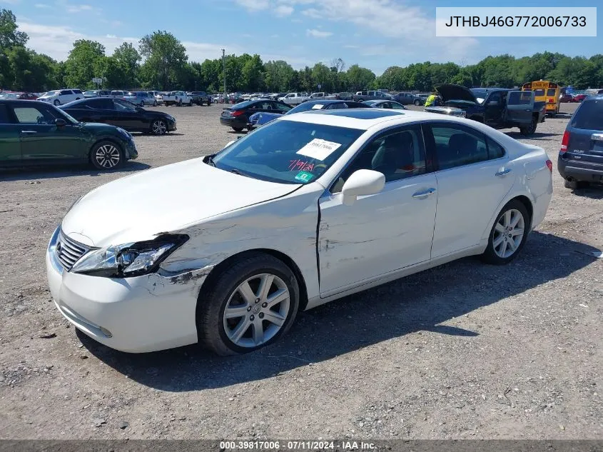 2007 Lexus Es 350 VIN: JTHBJ46G772006733 Lot: 39817006