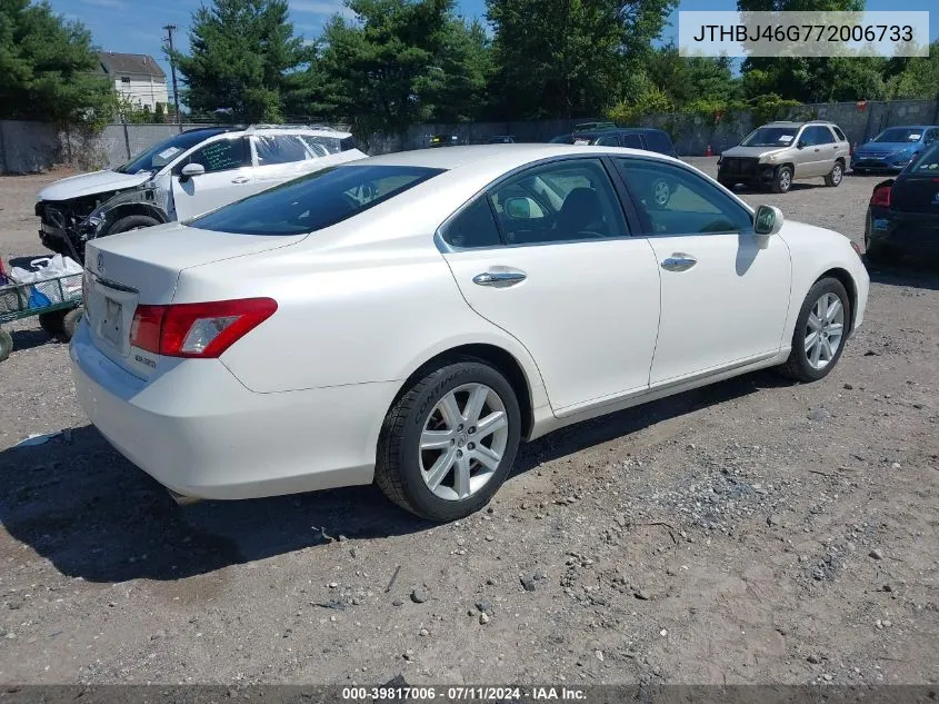 2007 Lexus Es 350 VIN: JTHBJ46G772006733 Lot: 39817006